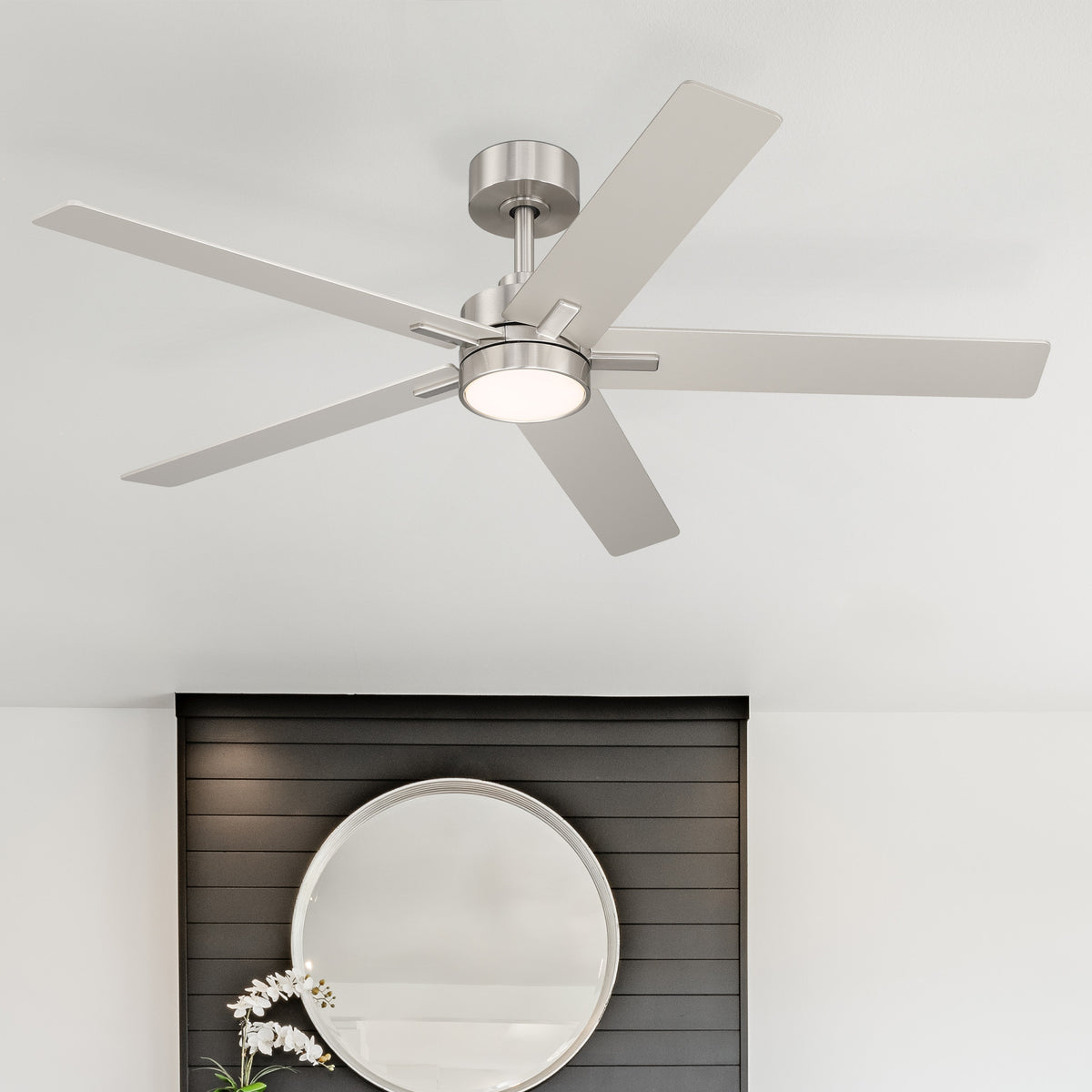 Cory 52 in. Indoor/Covered Outdoor Modern Ceiling Fan with Integrated 3000K LED w/ Remote Control