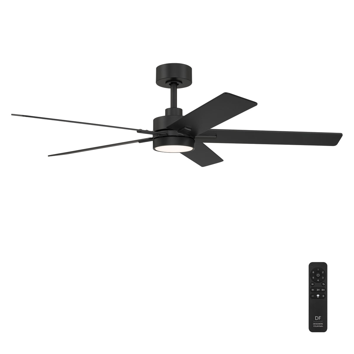 Cory 52 in. Indoor/Covered Outdoor Modern Ceiling Fan with Integrated 3000K LED w/ Remote Control