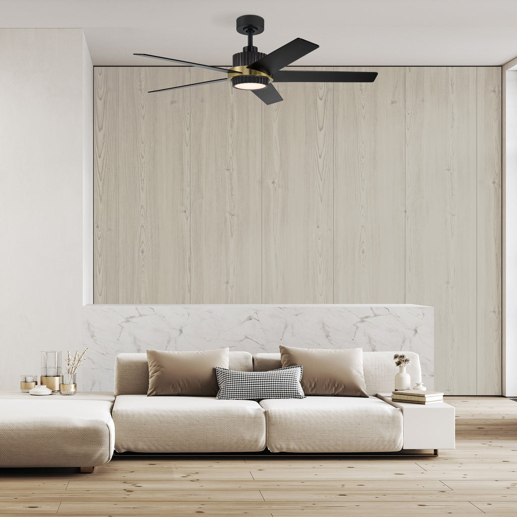 Cassique 52 in. Integrated LED Indoor/Outdoor Selectable CCT Ceiling Fan with Light, Remote Control