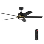 Cassique 52 in. Integrated LED Indoor/Outdoor Selectable CCT Ceiling Fan with Light, Remote Control