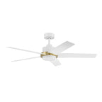 Cassique 52 in. Integrated LED Indoor/Outdoor Selectable CCT Ceiling Fan with Light, Remote Control