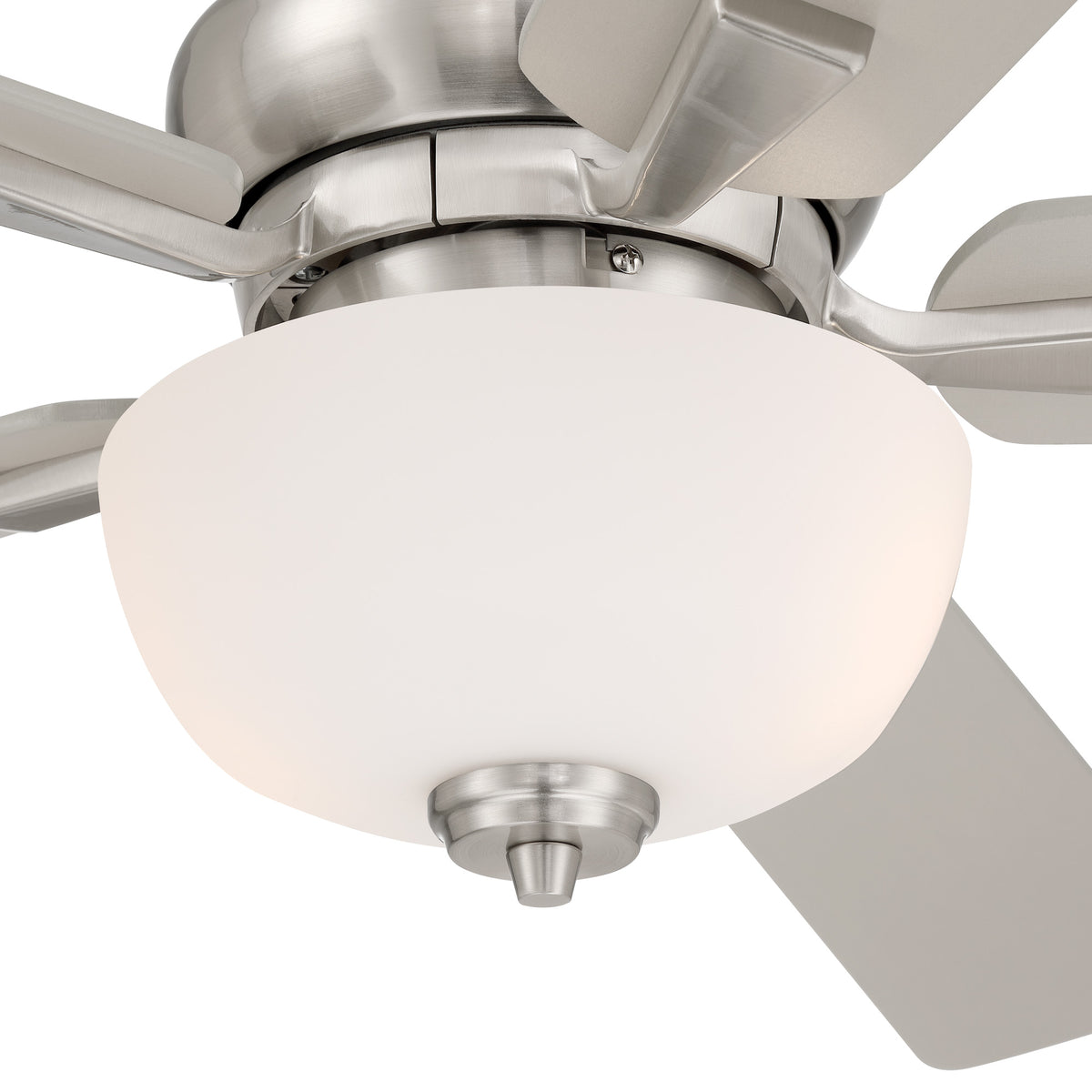 Dines 52 in. Indoor Transitional Ceiling Fan with (2) 3000K LED Bulbs, Frosted Shade, Remote Included