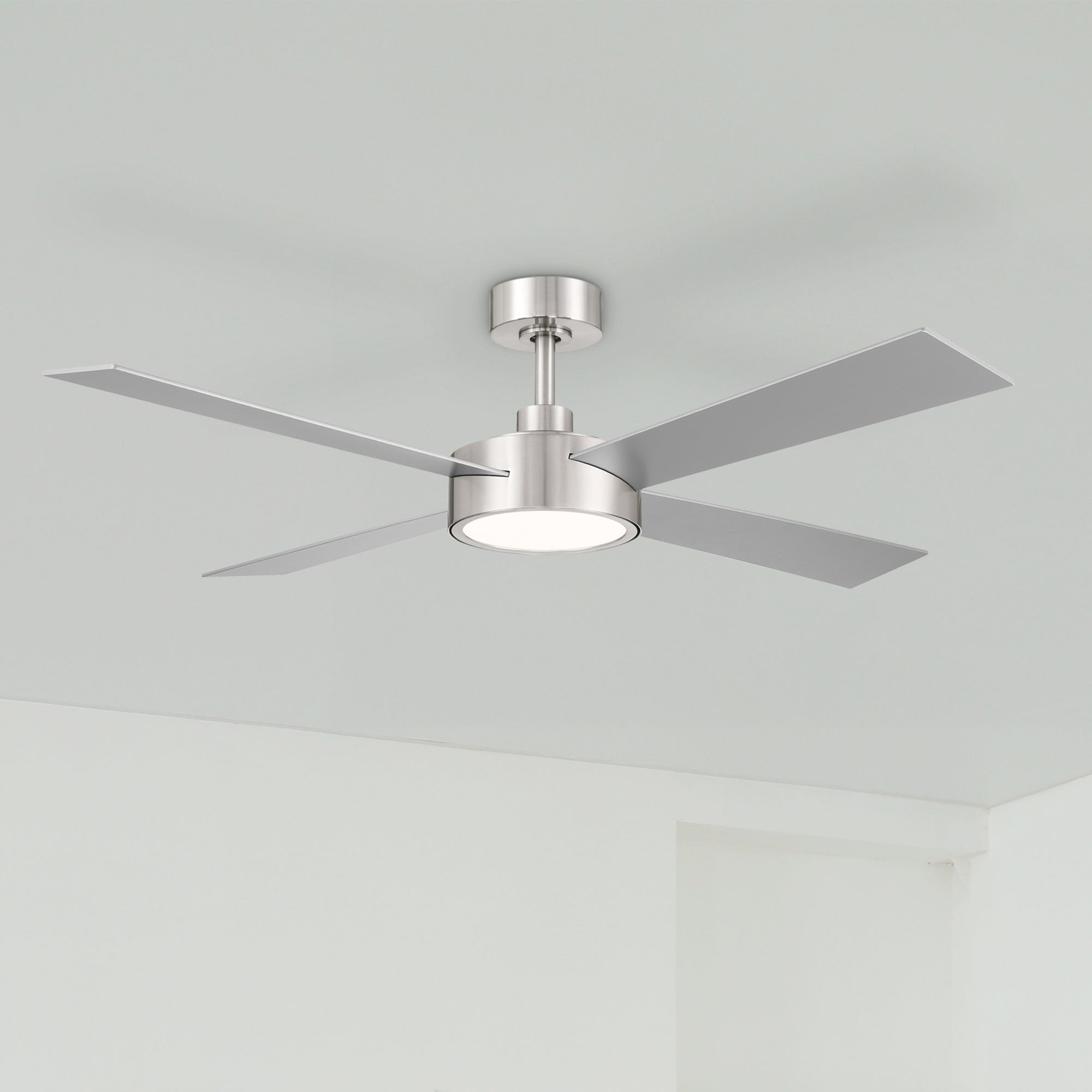 Onyo 52 in. Indoor/Covered Outdoor Integrated LED Modern Ceiling Fan with 5 CCT Selections, Remote Included