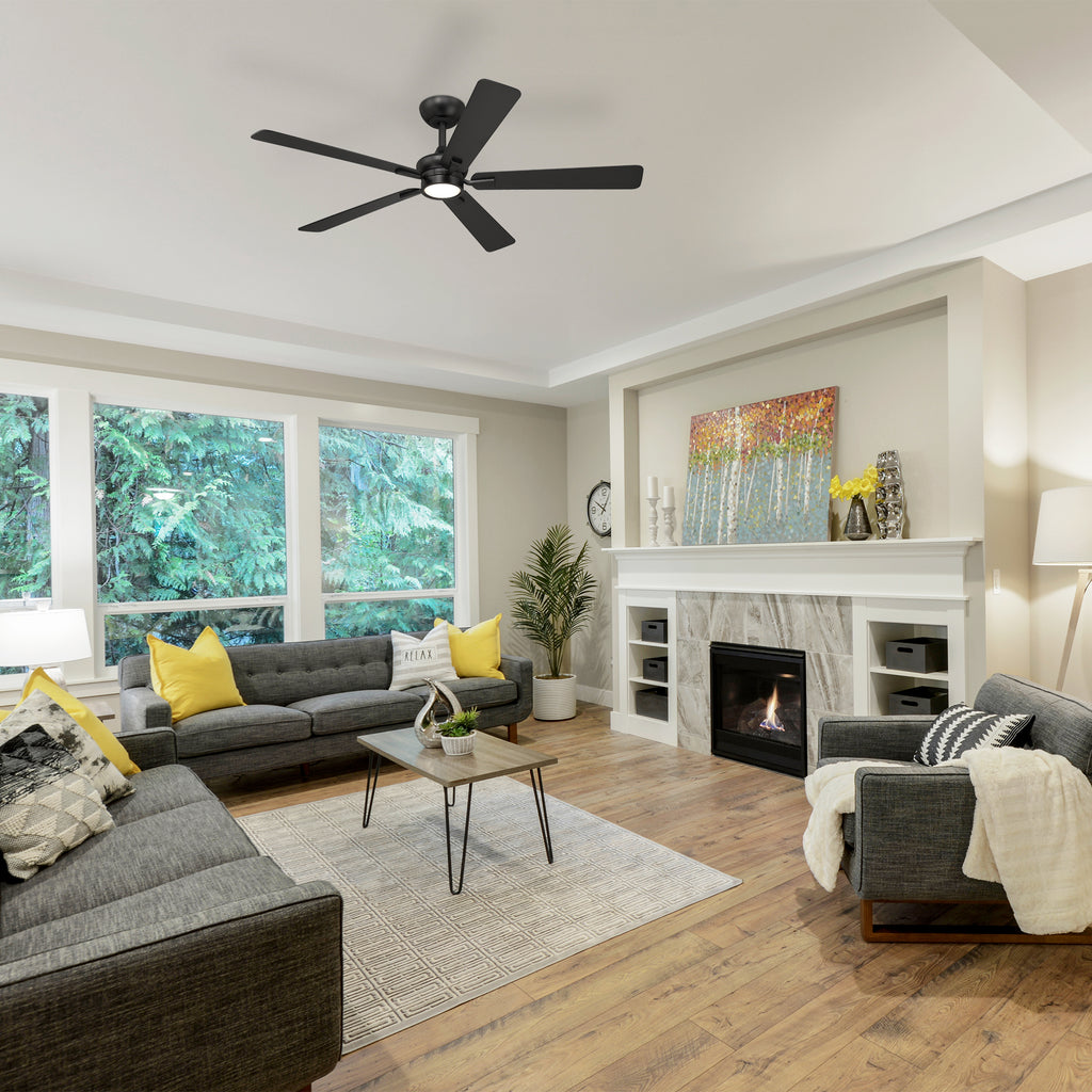 Rossby 52 in. Indoor Transitional Ceiling Fan with Integrated 3000K LED with Remote Control Included