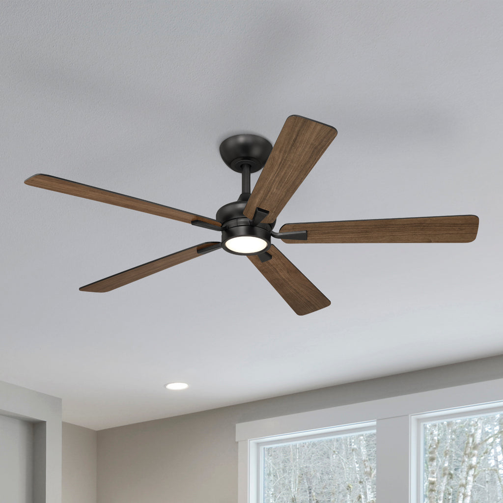Rossby 52 in. Indoor Transitional Ceiling Fan with Integrated 3000K LED with Remote Control Included