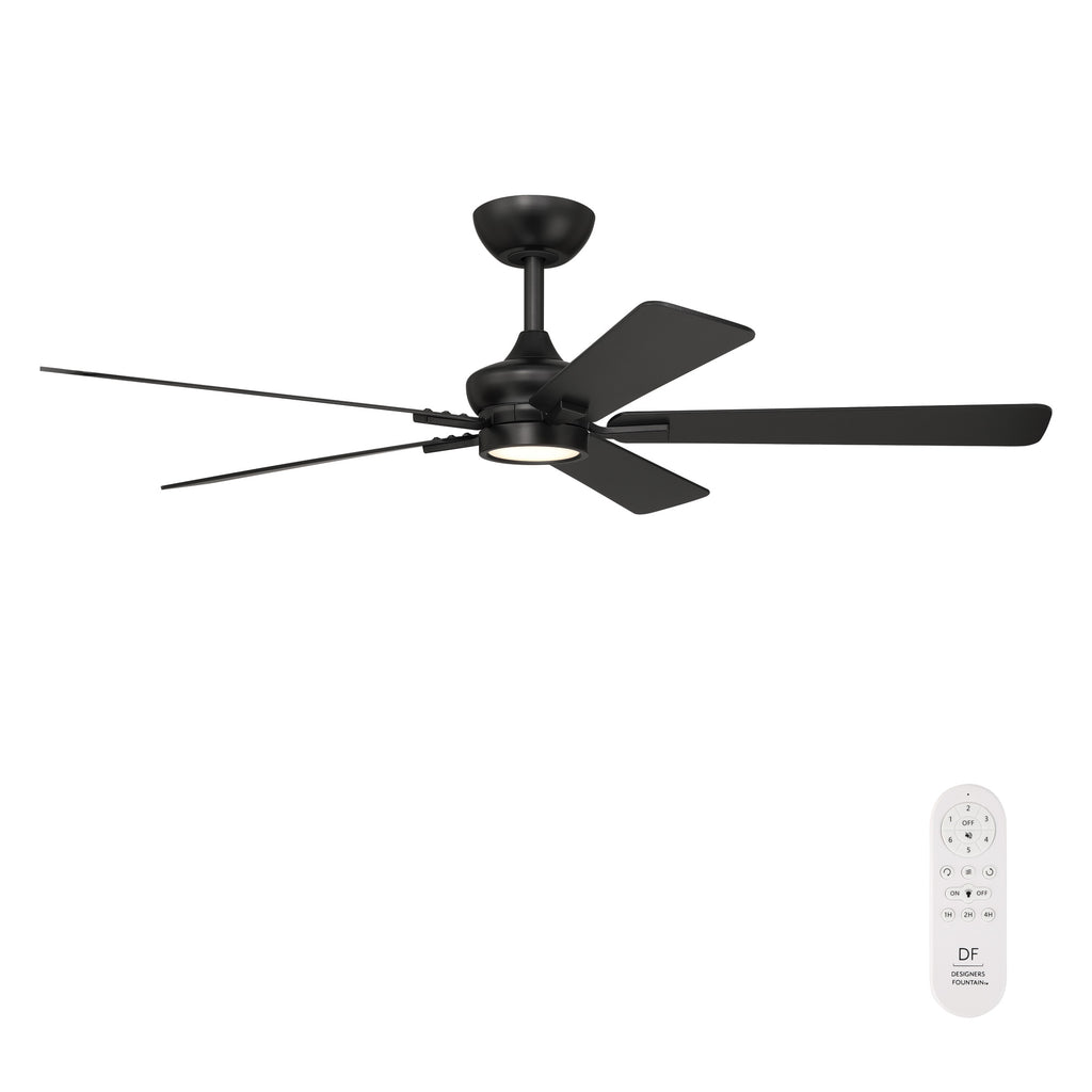 Rossby 52 in. Indoor Transitional Ceiling Fan with Integrated 3000K LED with Remote Control Included