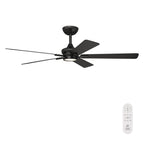 Rossby 52 in. Indoor Transitional Ceiling Fan with Integrated 3000K LED with Remote Control Included