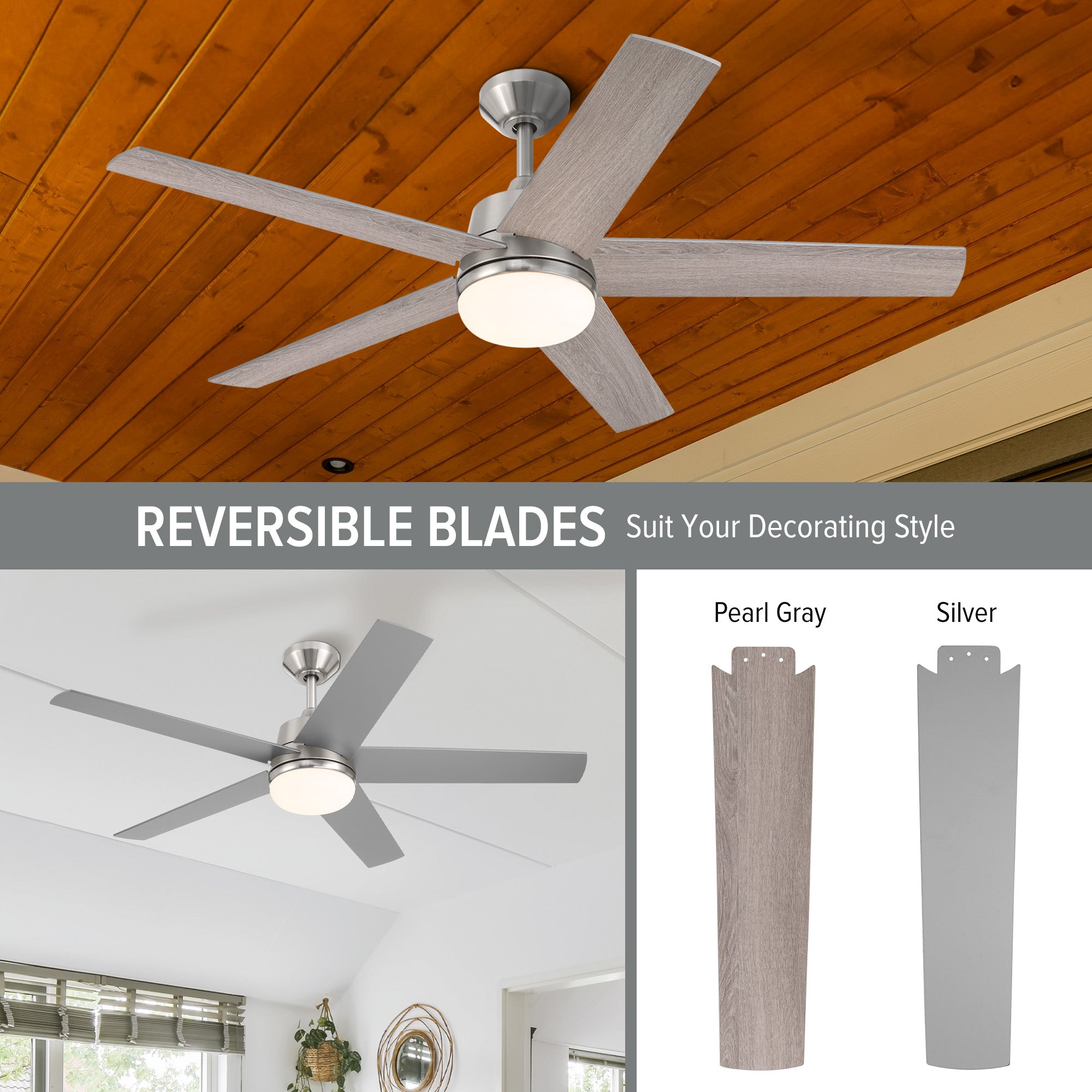 Astrea 52 in. LED Indoor/Covered Outdoor Smart Ceiling Fan with Light Kit and Remote Control