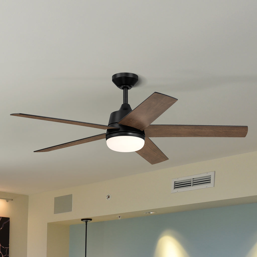 Astrea 52 in. LED Indoor/Covered Outdoor Smart Ceiling Fan with Light Kit and Remote Control