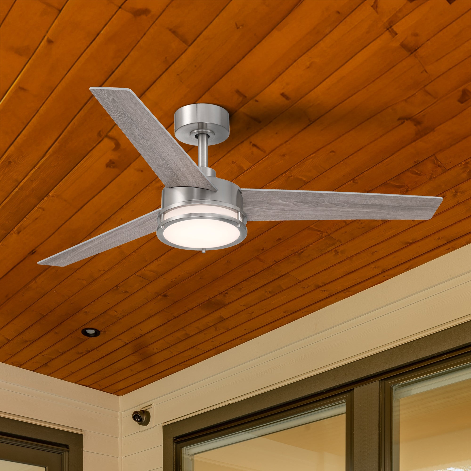 Cassini 52 in. LED Indoor/Covered Outdoor Smart Ceiling Fan with Light Kit and Remote Control