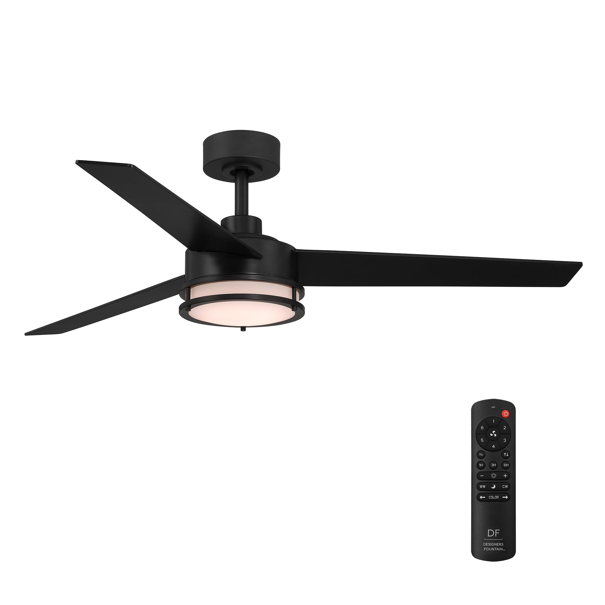 Cassini 52 in. LED Indoor/Covered Outdoor Smart Ceiling Fan with Light Kit and Remote Control