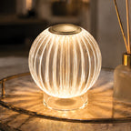 Mia 4.14 in. Brass Modern 8-RGBW Color-Changing Rechargeable LED Portable Acrylic Novelty Gift Lamp