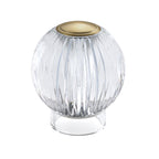 Mia 4.14 in. Brass Glam Rechargeable Color-Changing LED Ornamental Table Lamp for Bedrooms with Optic Acrylic Shade
