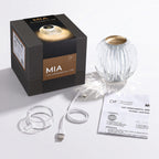 Mia 3.34 in. Brass Modern 8-RGBW Color-Changing Rechargeable LED Portable Acrylic Novelty Gift Lamp