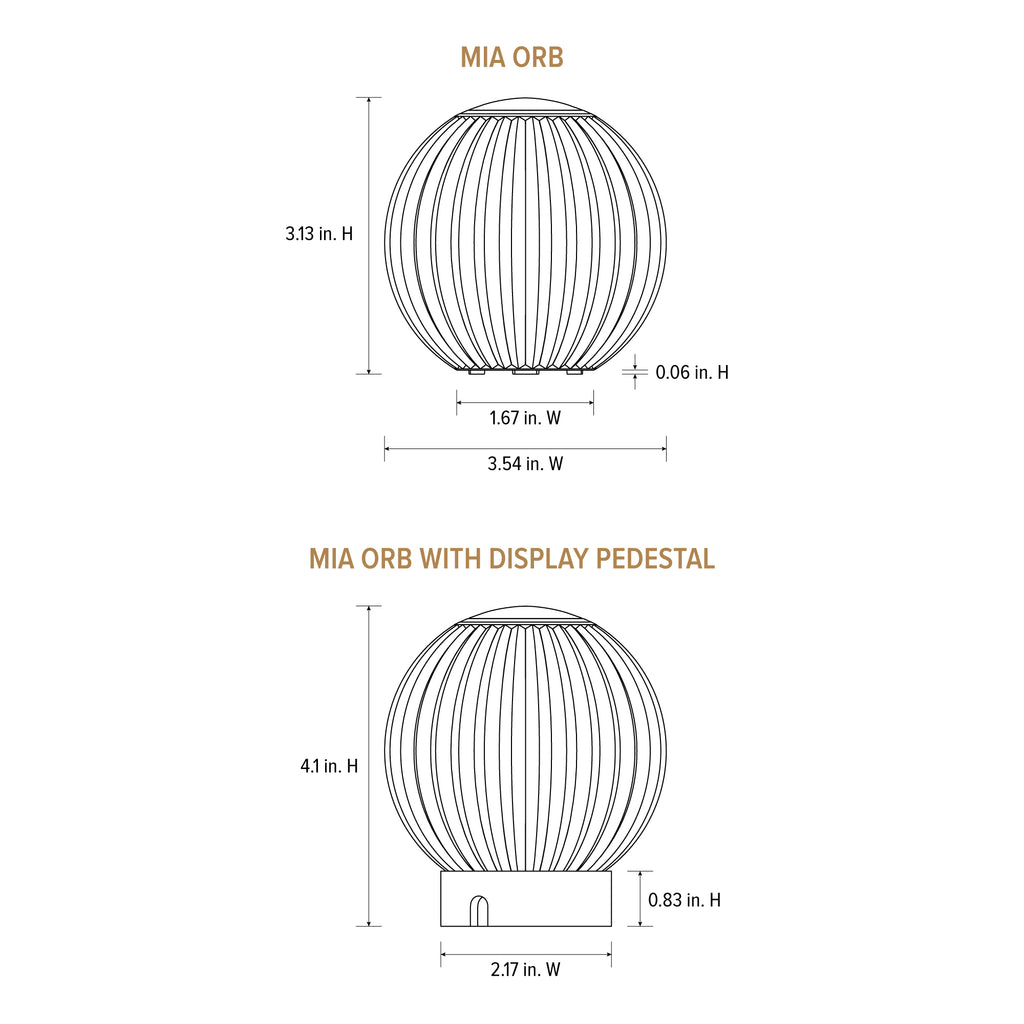 Mia 3.34 in. Brass Modern 8-RGBW Color-Changing Rechargeable LED Portable Acrylic Novelty Gift Lamp