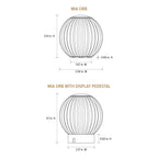 Mia 3.34 in. Brass Modern 8-RGBW Color-Changing Rechargeable LED Portable Acrylic Novelty Gift Lamp