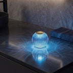 Mia 3.34 in. Brass Modern 8-RGBW Color-Changing Rechargeable LED Portable Acrylic Novelty Gift Lamp