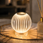 Mia 3.34 in. Brass Modern 8-RGBW Color-Changing Rechargeable LED Portable Acrylic Novelty Gift Lamp