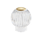 Mia 3.34 in. Brass Modern 8-RGBW Color-Changing Rechargeable LED Portable Acrylic Novelty Gift Lamp