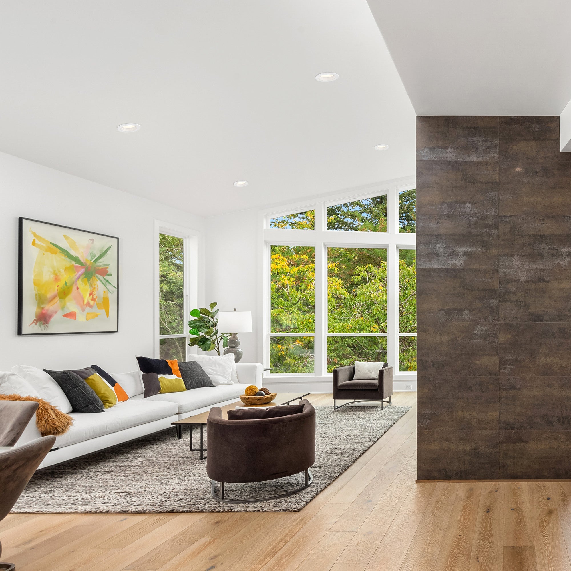 Easy Up Integrated LED 6 in. Airtight Dimmable Canless Recessed Light Kit with J-Box and Magnetic White Trim